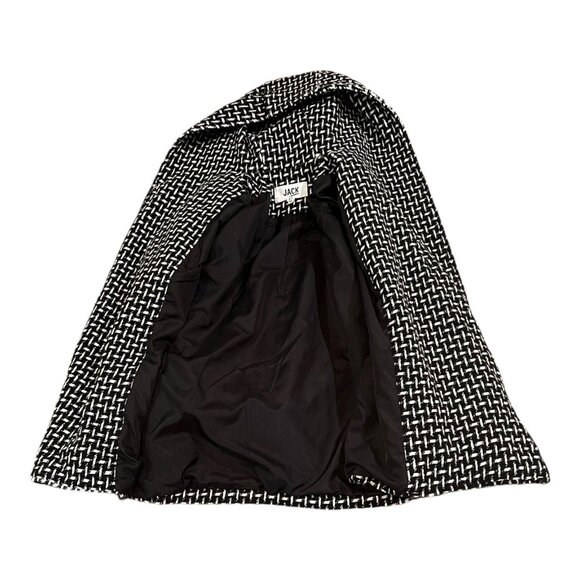 Jack By BB Dakota Hooded Polyester Wool Blend Wrap Tie Coat Size XS - Picture 7 of 8